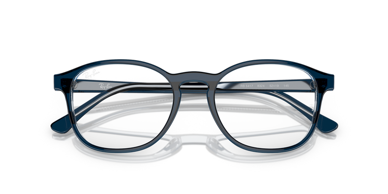 Ray-Ban RX5417 in Blue On Transparent Blue / Clear (8324) - Alternate View