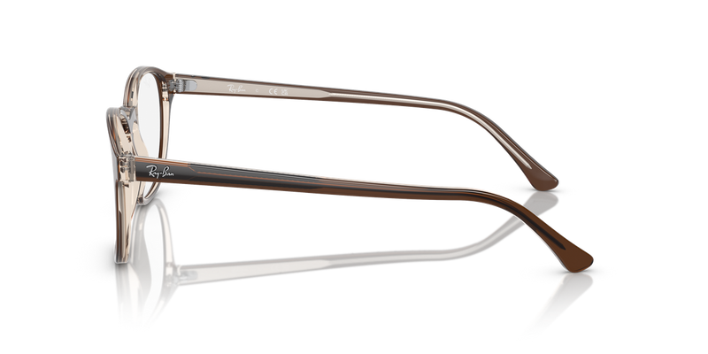 Ray-Ban RX5417 in Brown On Transparent Light Brown / Clear (8365) - Alternate View