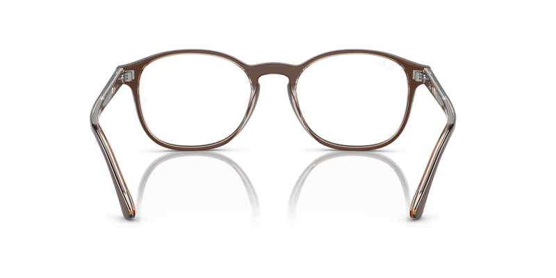 Ray-Ban RX5417 in Brown On Transparent Light Brown / Clear (8365) - Alternate View