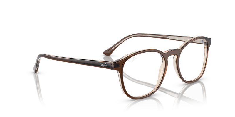 Ray-Ban RX5417 in Brown On Transparent Light Brown / Clear (8365) - Alternate View