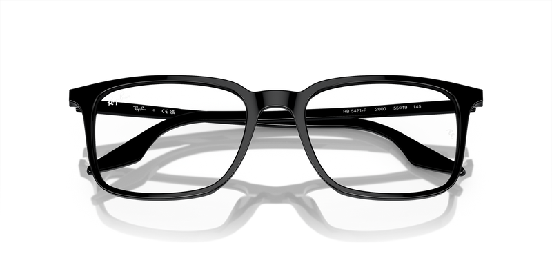 Ray-Ban RX5421F in Black / Clear (2000) - Alternate View