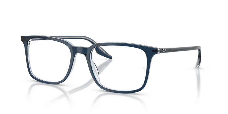 Ray-Ban RX5421F in Blue On Transparent / Clear (8324) - Alternate View