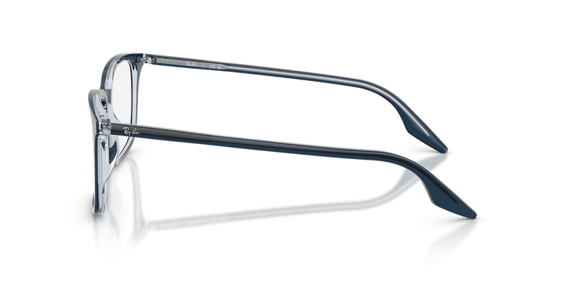 Ray-Ban RX5421F in Blue On Transparent / Clear (8324) - Alternate View