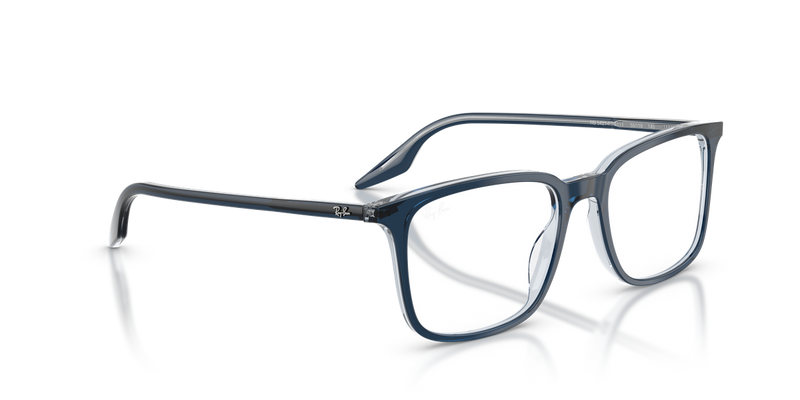 Ray-Ban RX5421F in Blue On Transparent / Clear (8324) - Alternate View