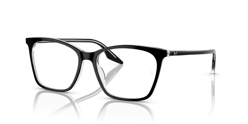 Ray-Ban RX5422 in Black On Transparent / Clear (2034) - Alternate View