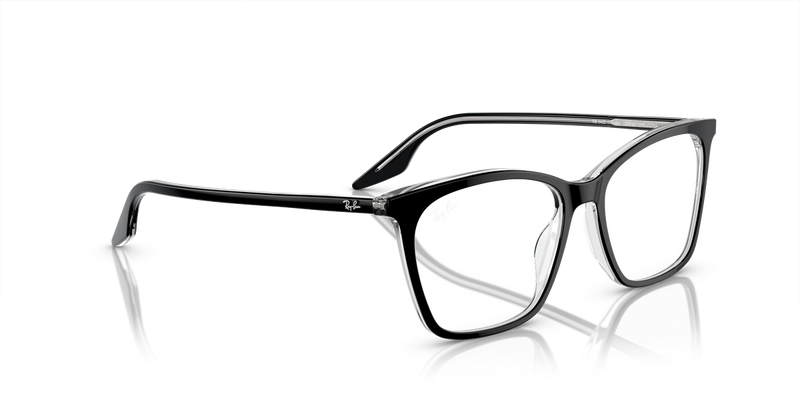 Ray-Ban RX5422 in Black On Transparent / Clear (2034) - Alternate View