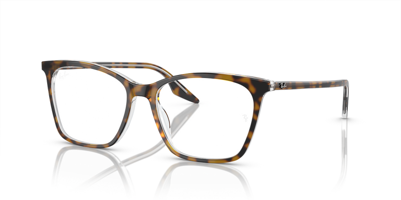 Ray-Ban RX5422 in Havana On Transparent / Clear (5082) - Alternate View