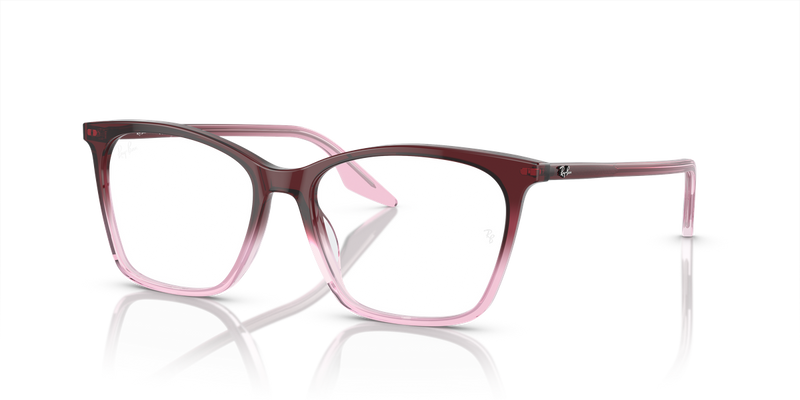 Ray-Ban RX5422 in Red & Pink / Clear (8311) - Alternate View