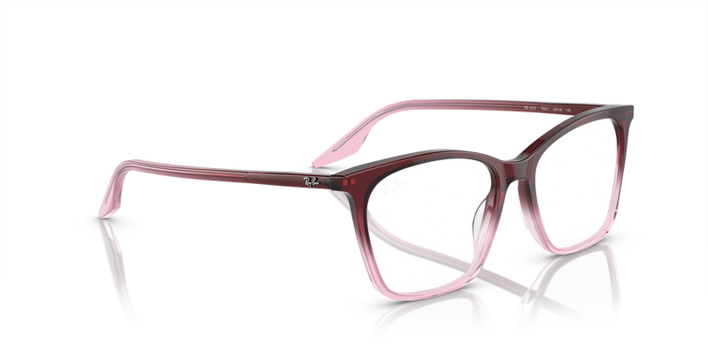 Ray-Ban RX5422 in Red & Pink / Clear (8311) - Alternate View