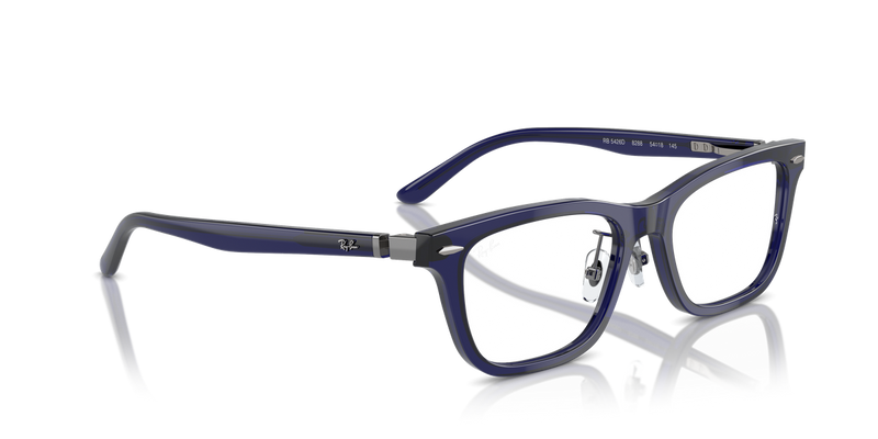 Ray-Ban RX5426D in Transparent Blue - Alternate View