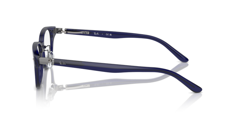 Ray-Ban RX5427D in Transparent Blue - Alternate View