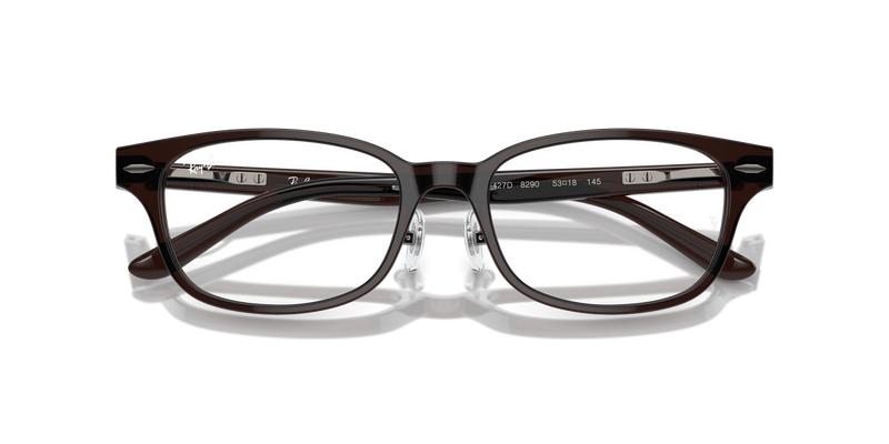 Ray-Ban RX5427D in Transparent Brown - Alternate View