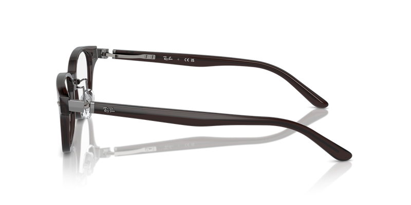 Ray-Ban RX5427D in Transparent Brown - Alternate View