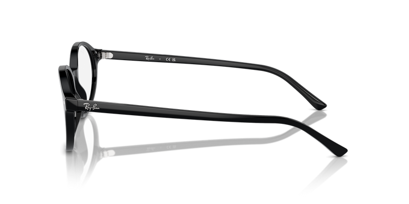 Ray-Ban GERMAN in Black / Clear (2000) - Back View