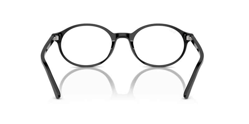 Ray-Ban GERMAN in Black / Clear (2000) - Temple Detail