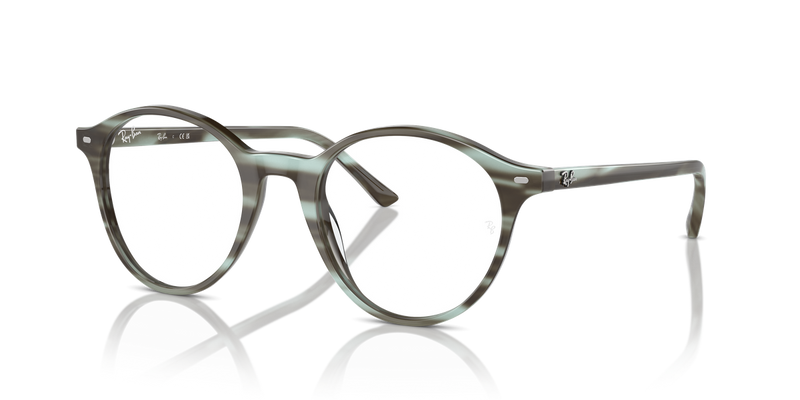 Ray-Ban BERNARD in Striped Green / Clear (8356) - Alternate View