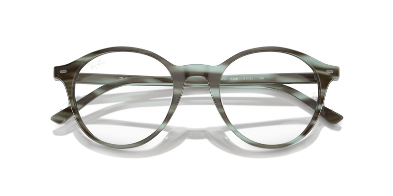 Ray-Ban BERNARD in Striped Green / Clear (8356) - Alternate View
