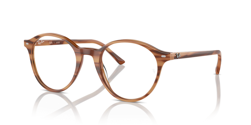 Ray-Ban BERNARD in Striped Brown / Clear (8359) - Alternate View