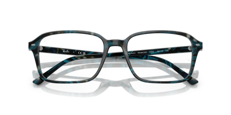Ray-Ban RAIMOND in Transparent Fantasy Blue & Grey / Clear (8394) - Alternate View