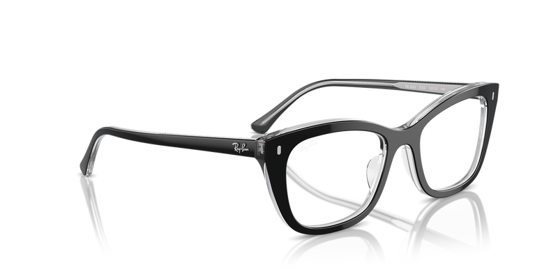 Ray-Ban RX5433 in Black On Transparent - Alternate View