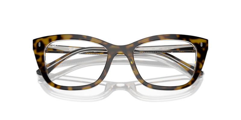 Ray-Ban RX5433 in Havana On Transparent - Alternate View