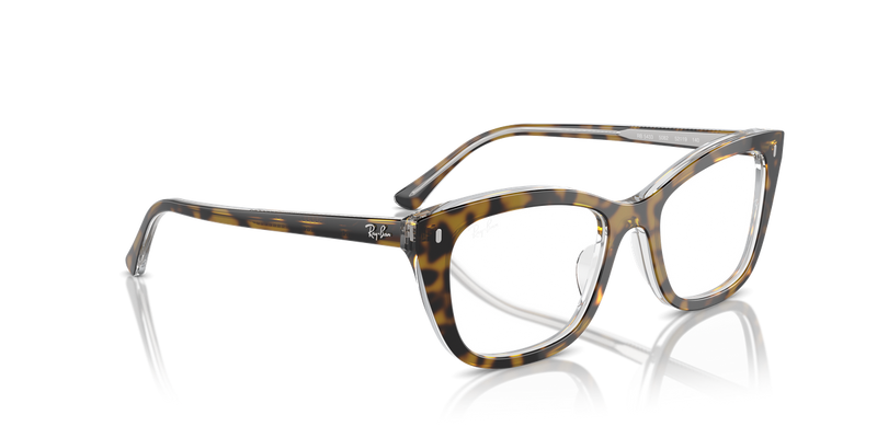 Ray-Ban RX5433 in Havana On Transparent - Alternate View