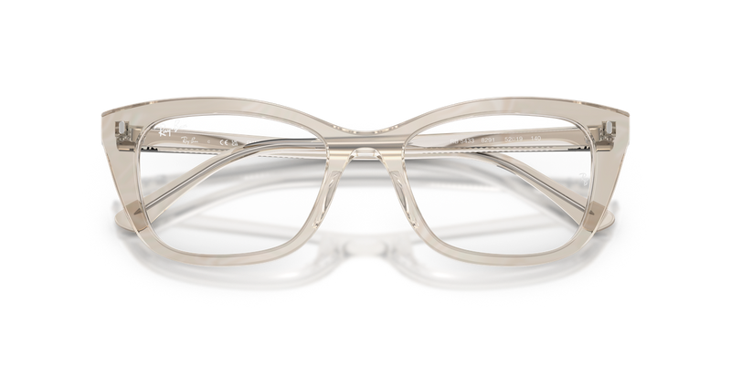 Ray-Ban RX5433 in Photo Waves Grey - Alternate View