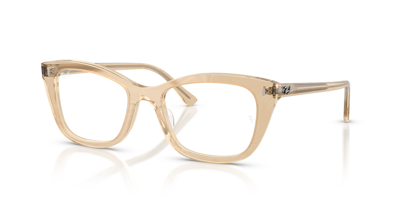 Ray-Ban RX5433 in Photo Waves Brown - Alternate View