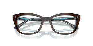 Brown On Transparent Blue / Clear (8366)