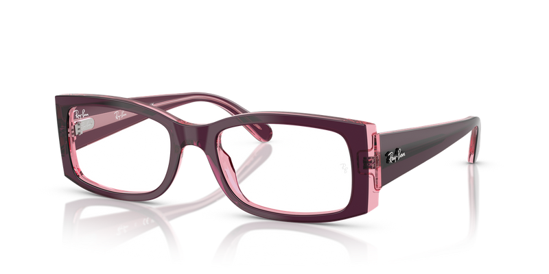 Ray-Ban MIRIAM in Violet On Transparent Pink - Front View