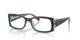 Brown On Transparent Blue / Clear (8366)