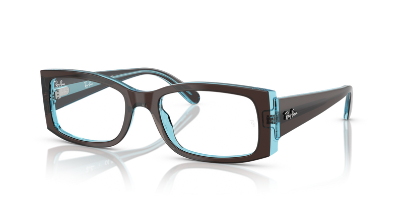 Ray-Ban MIRIAM in Brown On Transparent Blue - Alternate View