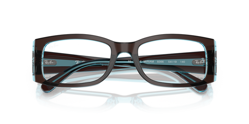 Ray-Ban MIRIAM in Brown On Transparent Blue - Alternate View