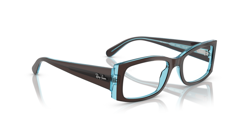 Ray-Ban MIRIAM in Brown On Transparent Blue - Alternate View