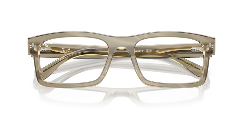Ray-Ban RX5435F in Photo Striped Grey - Alternate View