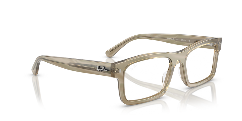 Ray-Ban RX5435F in Photo Striped Grey - Alternate View