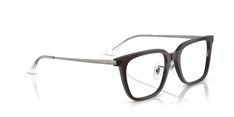Ray-Ban RX5442D in Transparent Dark Brown - Alternate View