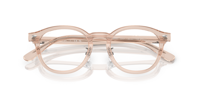 Ray-Ban RX5443D in Transparent Light Brown - Alternate View