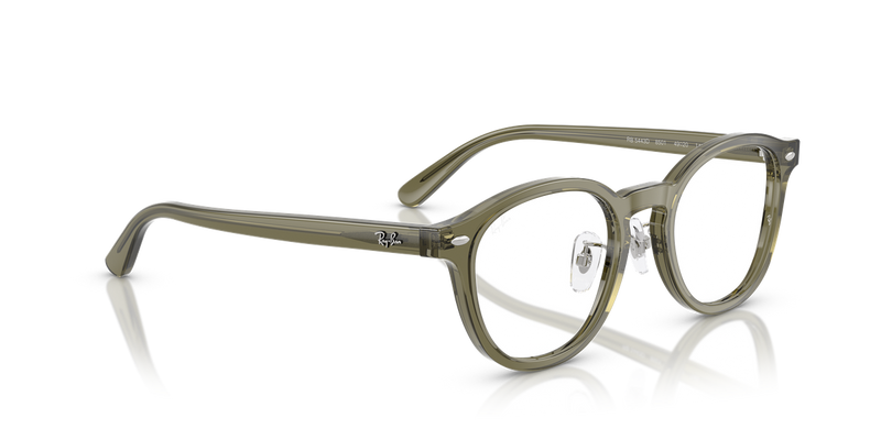 Ray-Ban RX5443D in Transparent Brown Heart - Alternate View