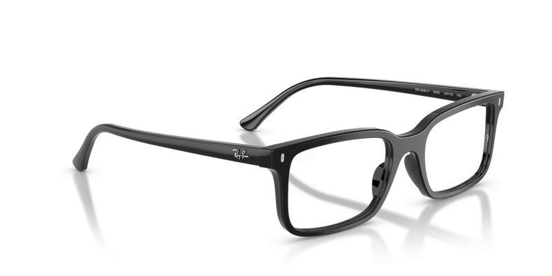 Ray-Ban RX5445F in Black / Clear (2000) - Alternate View