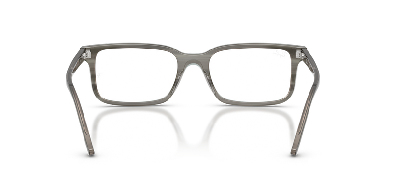 Ray-Ban RX5445F in Striped Grey / Clear (8453) - Alternate View