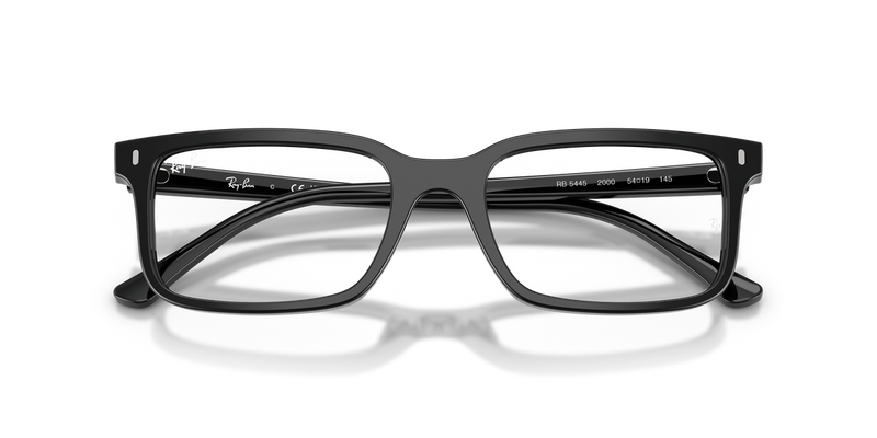Ray-Ban RX5445 in Black / Clear (2000) - Side View