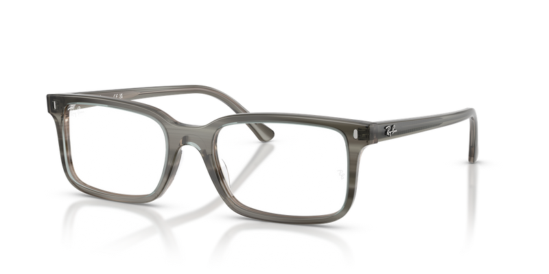 Ray-Ban RX5445 in Striped Grey / Clear (8453) - Alternate View