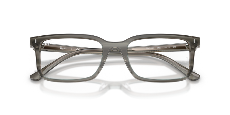Ray-Ban RX5445 in Striped Grey / Clear (8453) - Alternate View
