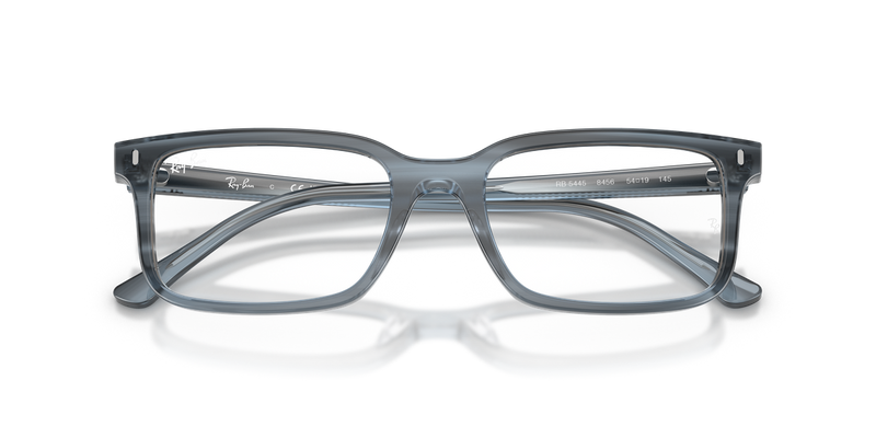 Ray-Ban RX5445 in Striped Blue / Clear (8456) - Alternate View