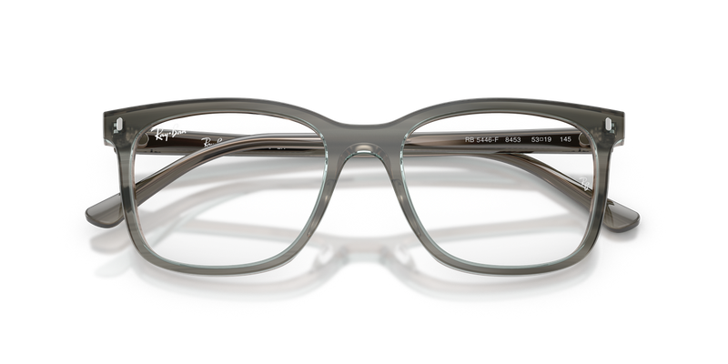 Ray-Ban RX5446F in Striped Grey / Clear (8453) - Alternate View