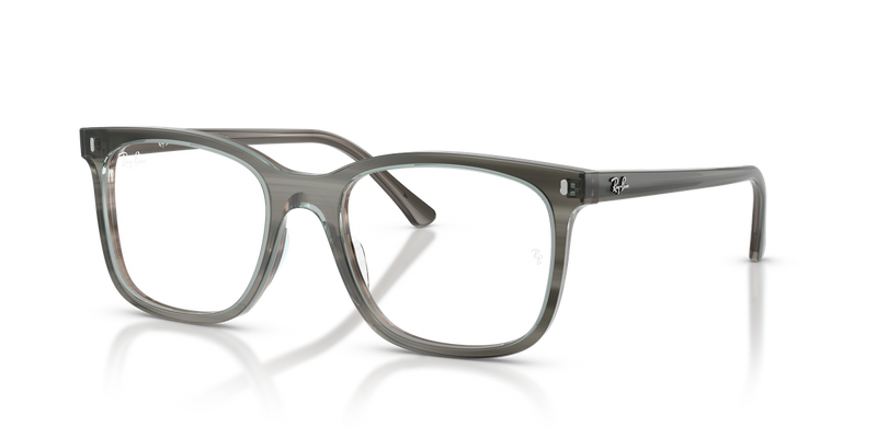 Ray-Ban RX5446 in Striped Grey / Clear (8453) - Alternate View