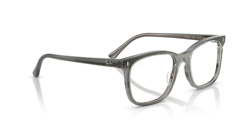 Ray-Ban RX5446 in Striped Grey / Clear (8453) - Alternate View