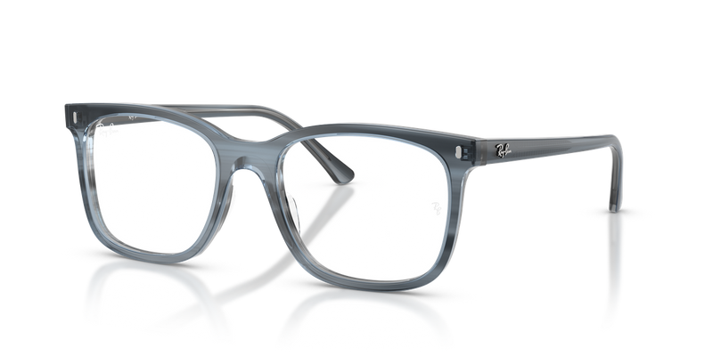 Ray-Ban RX5446 in Striped Blue / Clear (8456) - Alternate View