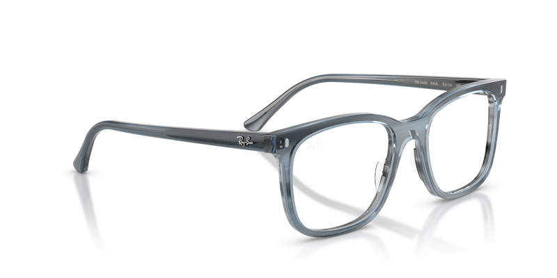 Ray-Ban RX5446 in Striped Blue / Clear (8456) - Alternate View